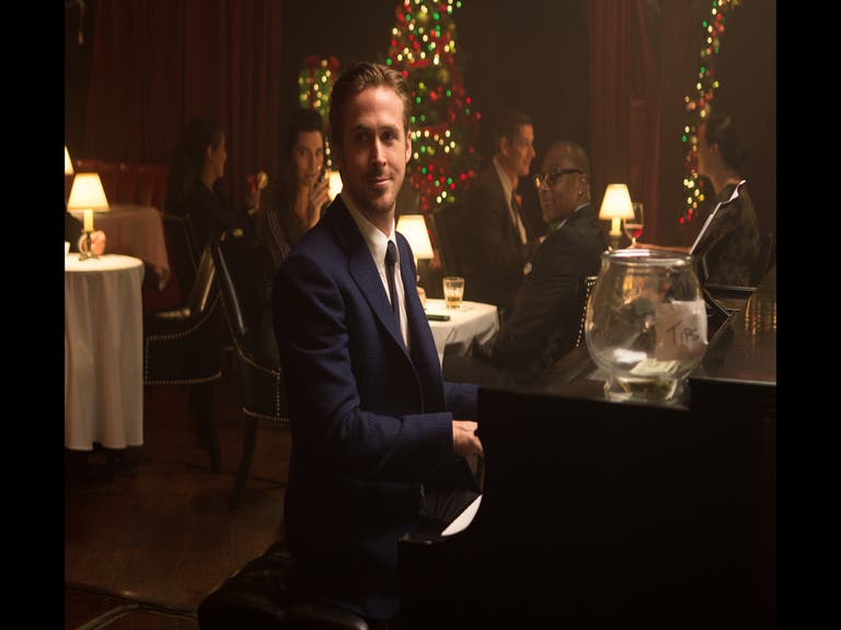 Ryan Gosling at The Smoke House in "La La Land"