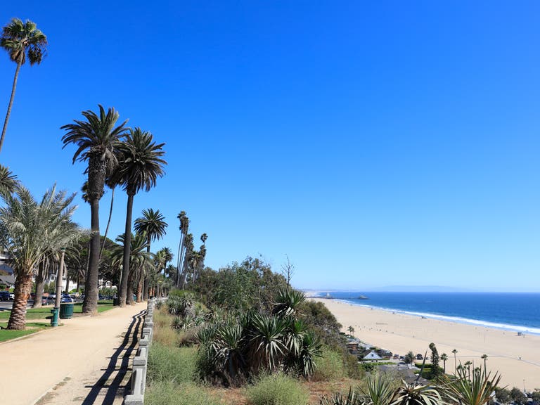 View of the Pacific Ocean at Palisades Park