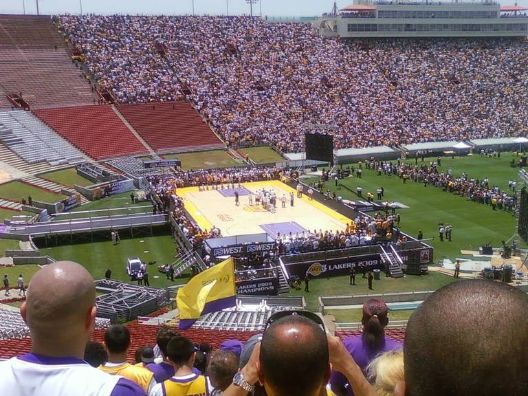 Lakers 2009 Victory Rally at the LA Coliseum
