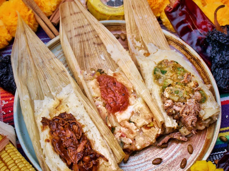 Tamales at Umbrella Taco