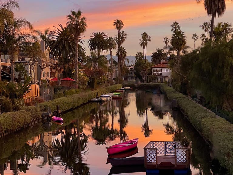 Sunset at the Venice Canals