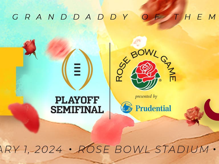No. 1 Michigan and No. 4 Alabama will meet in the 110th Rose Bowl Game on Jan. 1, 2024
