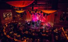 Herb Alpert and Lani Hall on stage at Vibrato Grill in Bel-Air